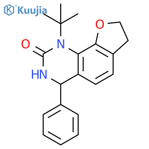 Furo[3,2-h]quinazolin-2(1H)-one, 1-(1,1-dimethylethyl)-3,4,7,8-tetrahydro-4-phenyl- structure