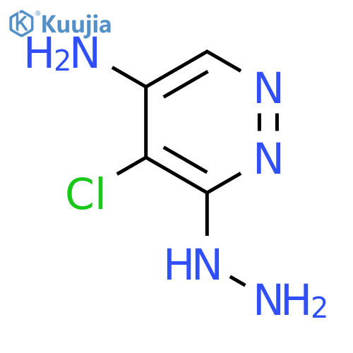 5-chloro-6-hydrazinylpyridazin-4-amine structure