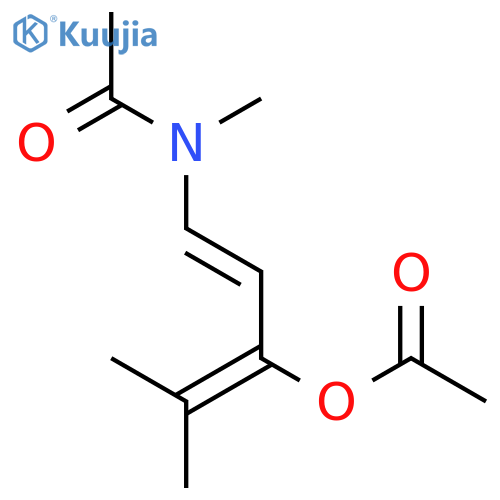 Acetamide, N-[3-(acetyloxy)-4-methyl-1,3-pentadienyl]-N-methyl- structure