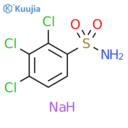 Benzenesulfonamide, 2,3,4-trichloro-, sodium salt (1:1) structure