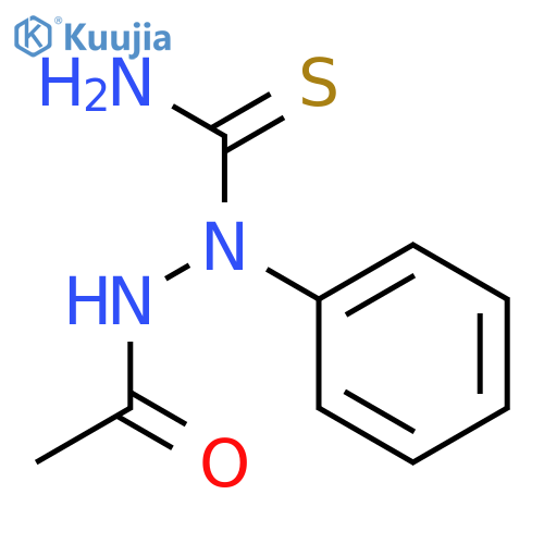 Acetic acid, 2-(aminothioxomethyl)-2-phenylhydrazide structure