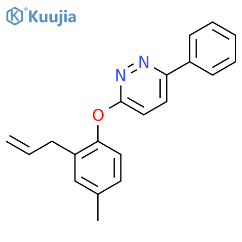 Pyridazine, 3-[4-methyl-2-(2-propenyl)phenoxy]-6-phenyl- structure
