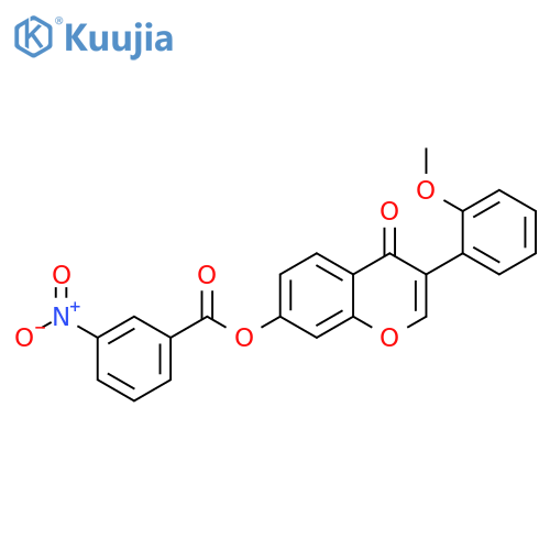 3-(2-methoxyphenyl)-4-oxo-4H-chromen-7-yl 3-nitrobenzoate structure