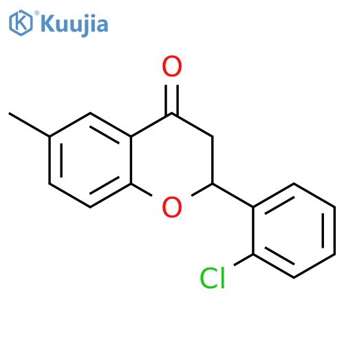 2-(2-chlorophenyl)-6-methyl-3,4-dihydro-2H-1-benzopyran-4-one structure