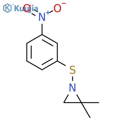Aziridine, 2,2-dimethyl-1-[(3-nitrophenyl)thio]- structure