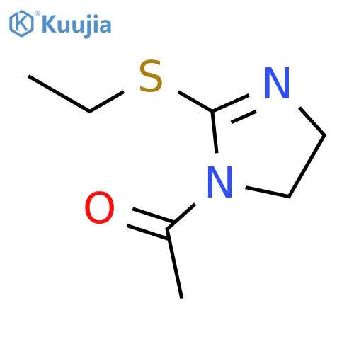 1H-Imidazole, 1-acetyl-2-(ethylthio)-4,5-dihydro- structure