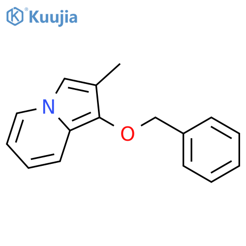 Indolizine, 2-methyl-1-(phenylmethoxy)- structure