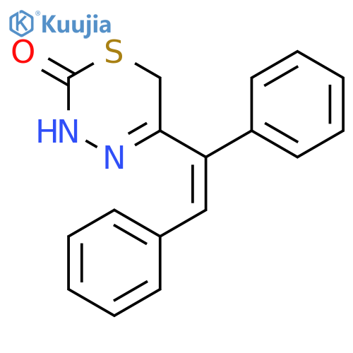 2H-1,3,4-THIADIAZIN-2-ONE, 5-(1,2-DIPHENYLETHENYL)-3,6-DIHYDRO- structure