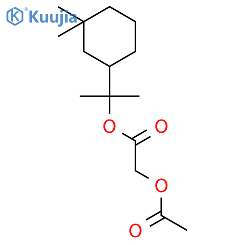 Acetic acid, (acetyloxy)-, 1-(3,3-dimethylcyclohexyl)-1-methylethyl ester structure