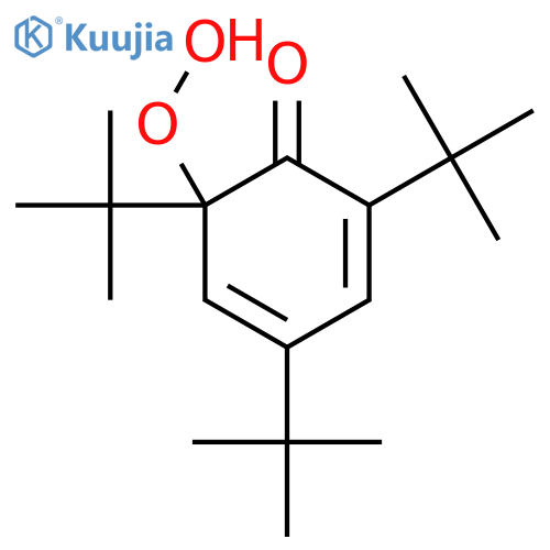 2,4-Cyclohexadien-1-one, 2,4,6-tris(1,1-dimethylethyl)-6-hydroperoxy- structure