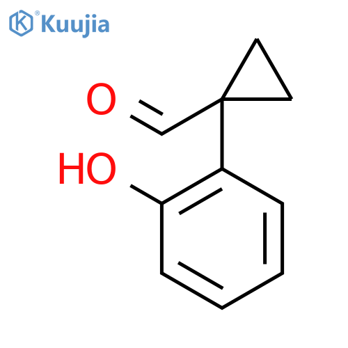 1-(2-hydroxyphenyl)cyclopropane-1-carbaldehyde structure