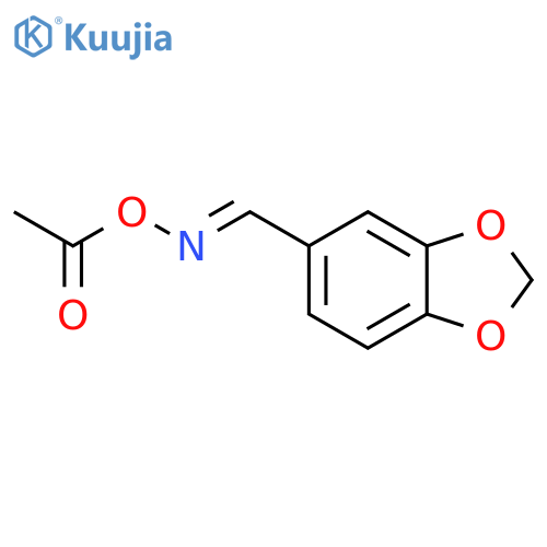 1,3-Benzodioxole-5-carboxaldehyde, O-acetyloxime structure