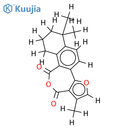 4,9,9-trimethyl-9,10,11,12-tetrahydrofuro[3,2-c]naphtho[2,1-e]oxepine-1,3-dione structure