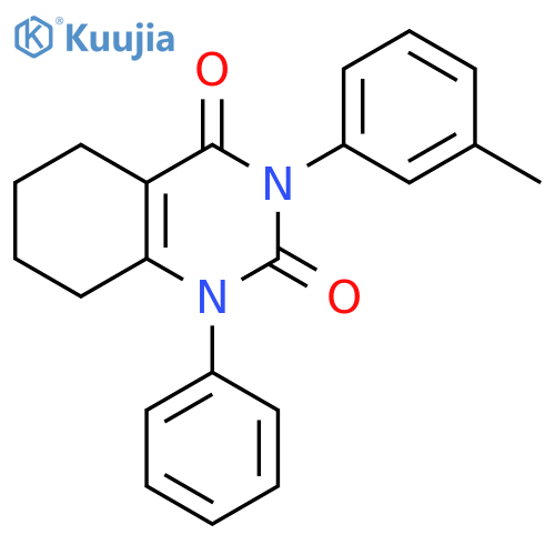 2,4(1H,3H)-Quinazolinedione, 5,6,7,8-tetrahydro-3-(3-methylphenyl)-1-phenyl- structure