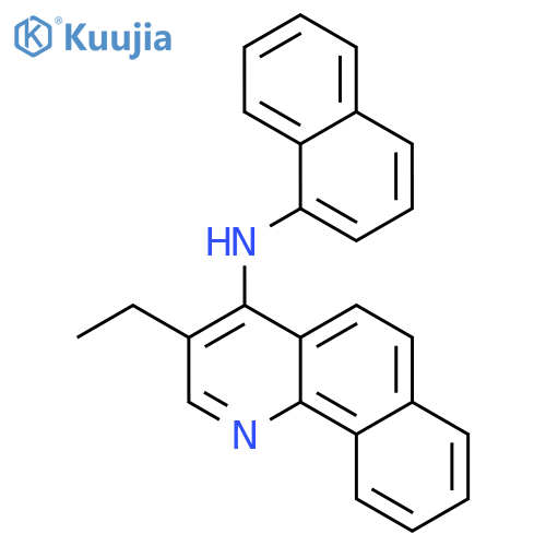 Benzo[h]quinolin-4-amine, 3-ethyl-N-1-naphthalenyl- structure