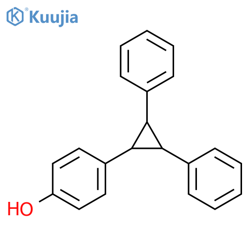 Phenol, 4-(2,3-diphenylcyclopropyl)- structure