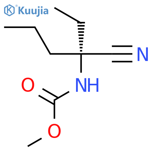 CARBAMIC ACID, [(1S)-1-CYANO-1-ETHYLBUTYL]-, METHYL ESTER structure