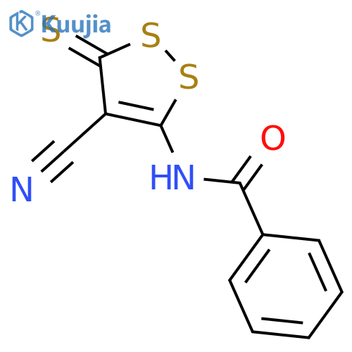 Benzamide, N-(4-cyano-3-thioxo-3H-1,2-dithiol-5-yl)- structure