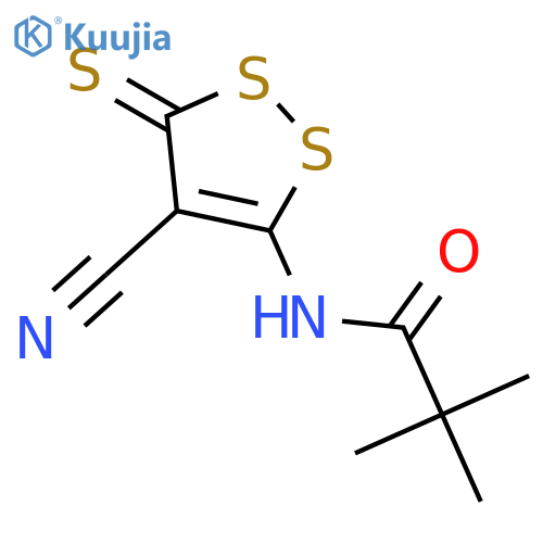 PROPANAMIDE, N-(4-CYANO-3-THIOXO-3H-1,2-DITHIOL-5-YL)-2,2-DIMETHYL- structure