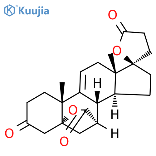 Pregn-9(11)-ene-7,21-dicarboxylic acid, 5,17-dihydroxy-3-oxo-, di-γ-lactone, (5α,7α,17α)- (9CI) structure