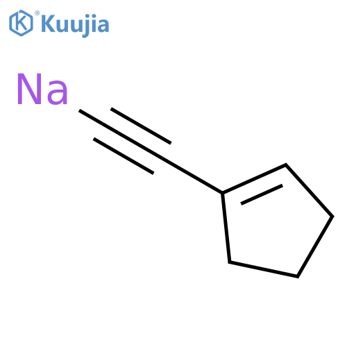 Sodium, (1-cyclopenten-1-ylethynyl)- structure