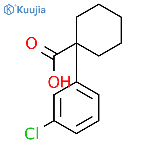 1-(3-CHLOROPHENYL)CYCLOHEXANECARBOXYLIC ACID structure
