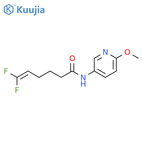 5-Hexenamide, 6,6-difluoro-N-(6-methoxy-3-pyridinyl)- structure