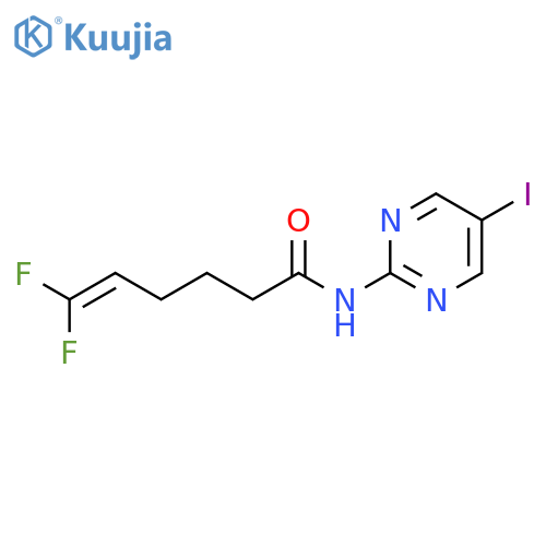 5-Hexenamide, 6,6-difluoro-N-(5-iodo-2-pyrimidinyl)- structure