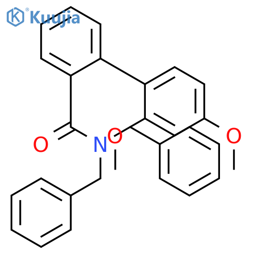 [1,1'-BIPHENYL]-2-CARBOXAMIDE, 2',4'-DIMETHOXY-N,N-BIS(PHENYLMETHYL)- structure