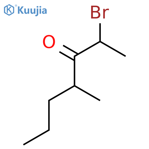 3-Heptanone, 2-bromo-4-methyl- structure
