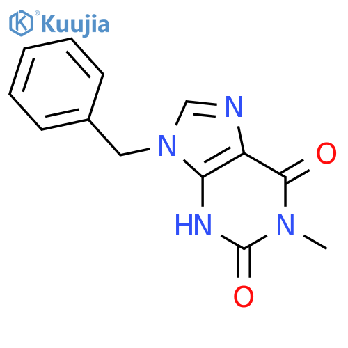 1H-Purine-2,6-dione, 3,9-dihydro-1-methyl-9-(phenylmethyl)- structure