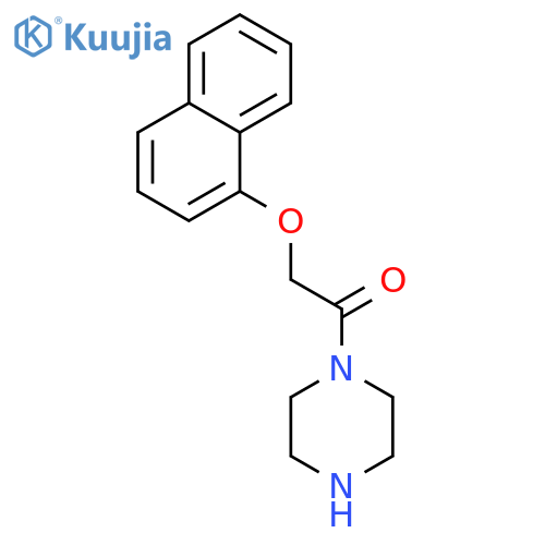 2-(1-naphthyloxy)-1-(1-piperazinyl)ethanone structure