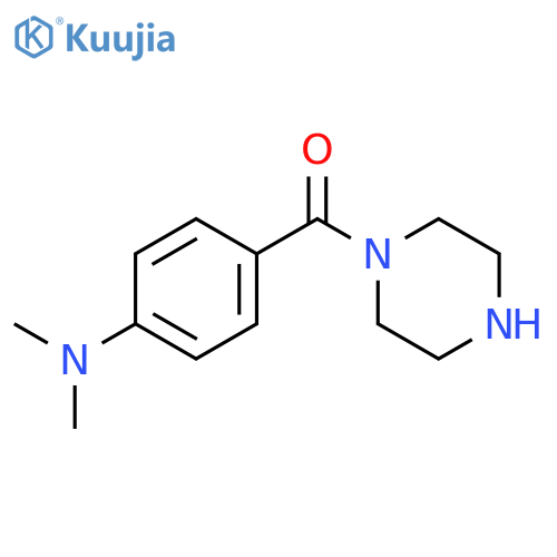 N,N-dimethyl-4-(piperazine-1-carbonyl)aniline structure