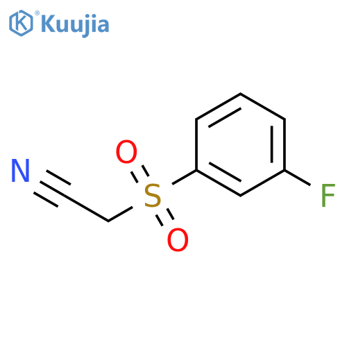 Acetonitrile, [(3-fluorophenyl)sulfonyl]- structure