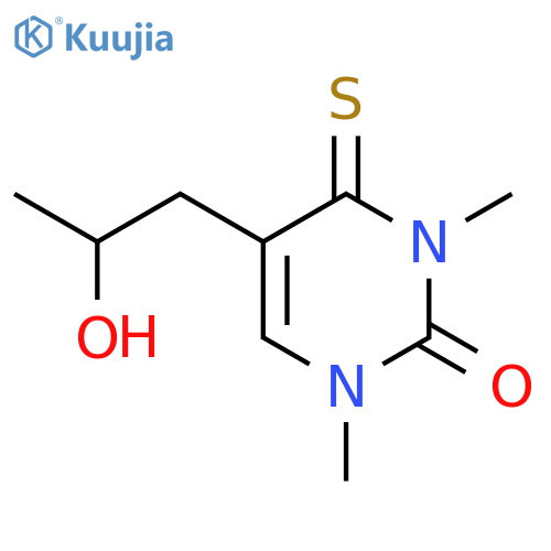 2(1H)-Pyrimidinone,3,4-dihydro-5-(2-hydroxypropyl)-1,3-dimethyl-4-thioxo- structure