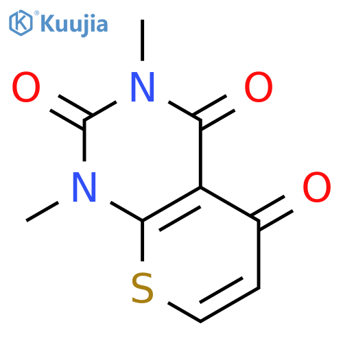 2H-Thiopyrano[2,3-d]pyrimidine-2,4,5(1H,3H)-trione, 1,3-dimethyl- structure