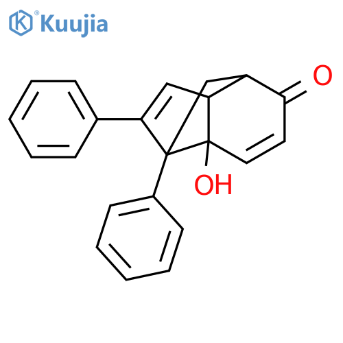 1,4-Methano-5H-inden-5-one, 1,3a,4,7a-tetrahydro-7a-hydroxy-1,2-diphenyl- structure
