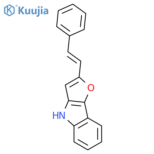 4H-Furo[3,2-b]indole, 2-(2-phenylethenyl)- structure