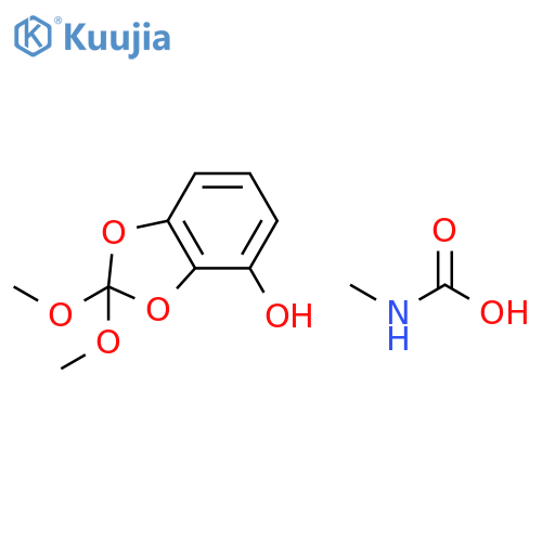 1,3-Benzodioxol-4-ol, 2,2-dimethoxy-, methylcarbamate structure