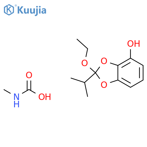 1,3-Benzodioxol-4-ol, 2-ethoxy-2-(1-methylethyl)-, methylcarbamate structure