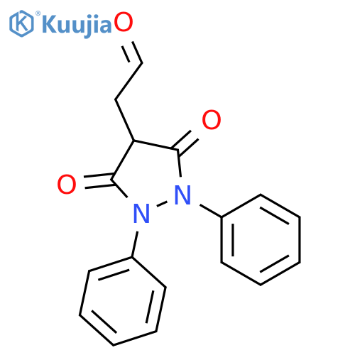 4-PYRAZOLIDINEACETALDEHYDE, 3,5-DIOXO-1,2-DIPHENYL- structure