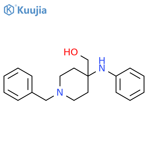 1-Benzyl-4-phenylamino-4-(hydroxymethyl)piperidine structure