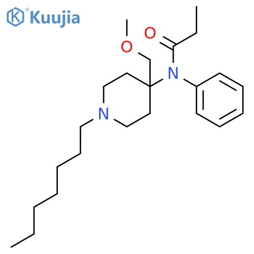 PROPANAMIDE, N-[1-HEPTYL-4-(METHOXYMETHYL)-4-PIPERIDINYL]-N-PHENYL- structure