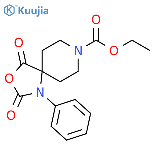 3-Oxa-1,8-diazaspiro[4.5]decane-8-carboxylic acid, 2,4-dioxo-1-phenyl-, ethyl ester structure