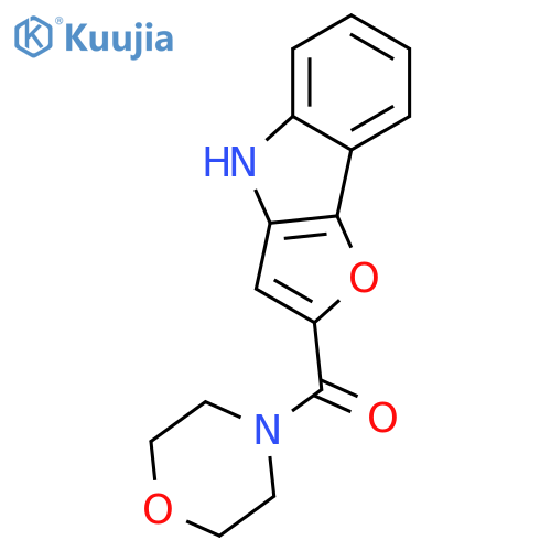 Morpholine, 4-(4H-furo[3,2-b]indol-2-ylcarbonyl)- structure