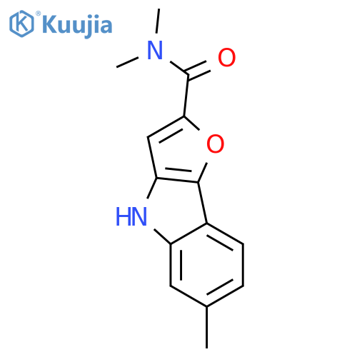 4H-Furo[3,2-b]indole-2-carboxamide, N,N,6-trimethyl- structure