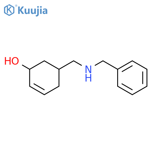 2-Cyclohexen-1-ol, 5-[[(phenylmethyl)amino]methyl]- structure