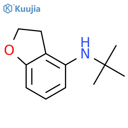 4-Benzofuranamine, N-(1,1-dimethylethyl)-2,3-dihydro- structure