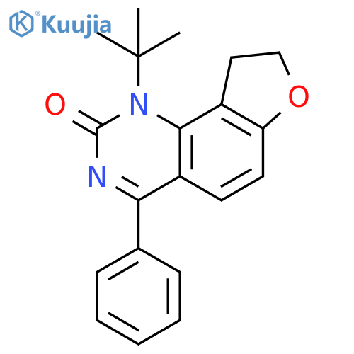 Furo[2,3-h]quinazolin-2(1H)-one, 1-(1,1-dimethylethyl)-8,9-dihydro-4-phenyl- structure