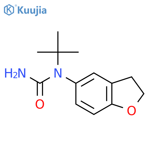 Urea, N-(2,3-dihydro-5-benzofuranyl)-N-(1,1-dimethylethyl)- structure
